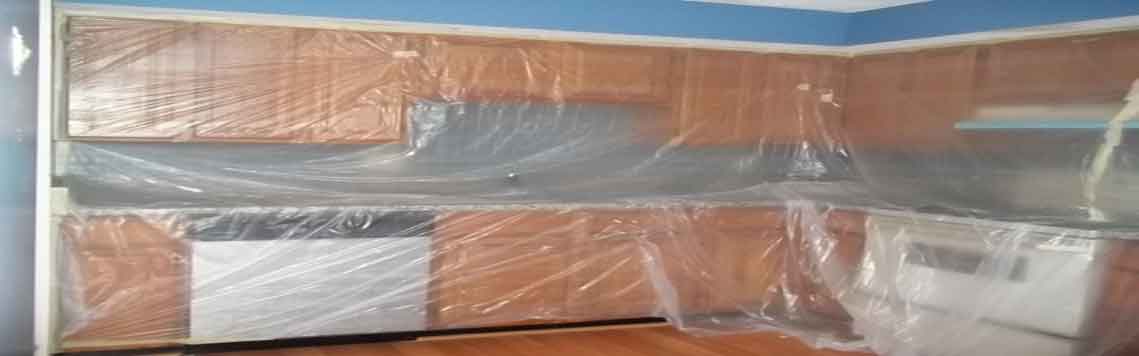 Complete Seal Protection of Kitchen for Painting
